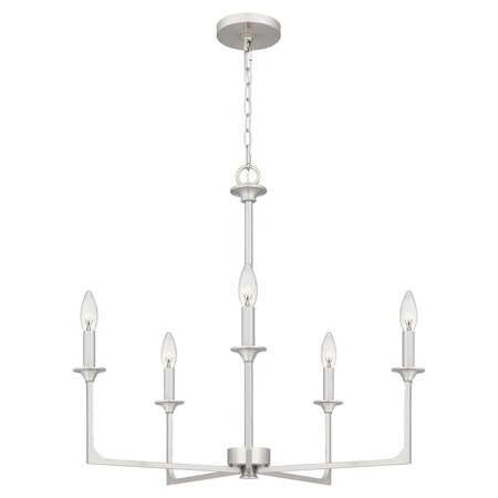 Quoizel Prescott Chandelier 5 Lights Brushed Nickel PRC5026BN